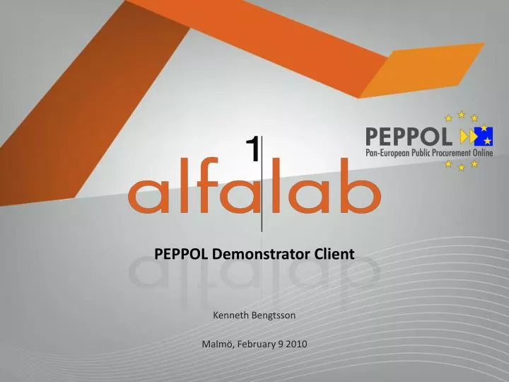 peppol demonstrator client