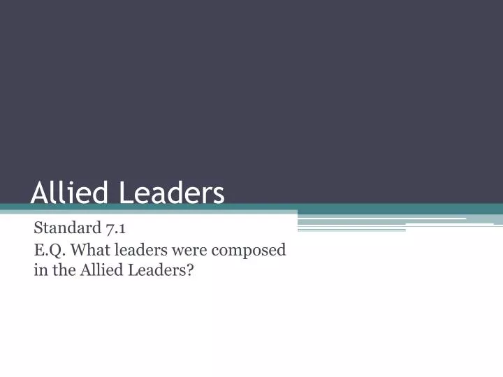 allied leaders