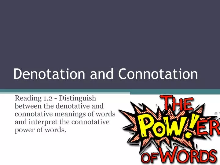 denotation and connotation