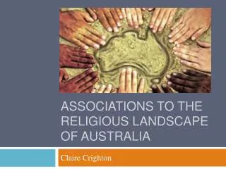 Associations to the Religious Landscape of Australia