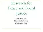 Research for Peace and Social Justice