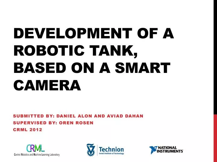 development of a robotic tank based on a smart camera