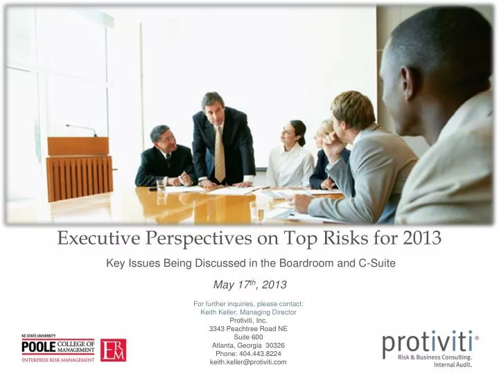 executive perspectives on top risks for 2013