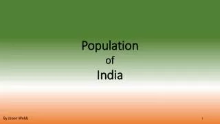 Population of India