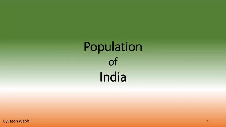 population of india