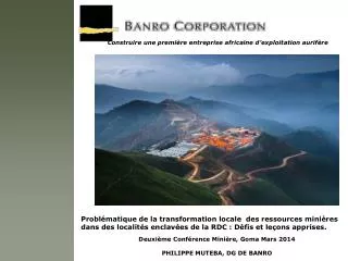 construire une premi re entreprise africaine d exploitation aurif re