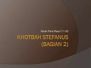 kisah para rasul 7 1 53