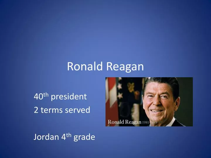 ronald reagan