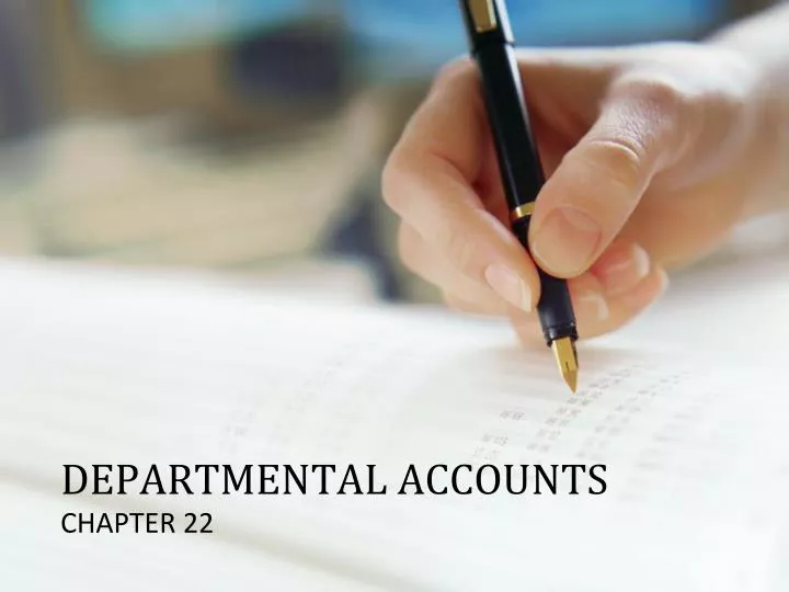 departmental accounts