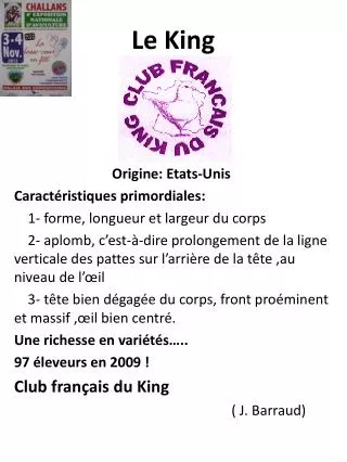le king