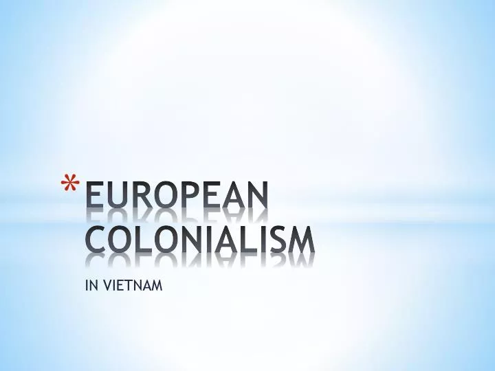 european colonialism