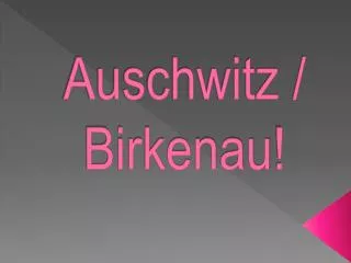 Auschwitz / Birkenau !