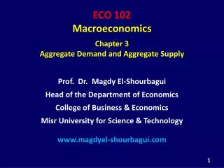 ECO 102 Macroeconomics