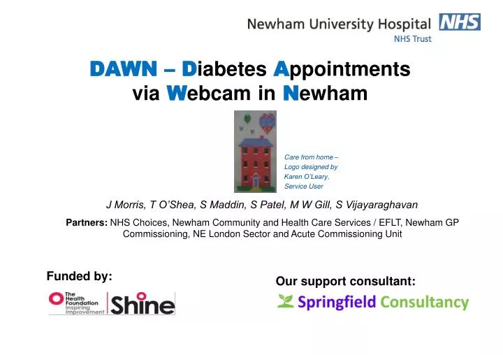 dawn d iabetes a ppointments via w ebcam in n ewham