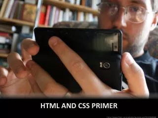 HTML and CSS Primer