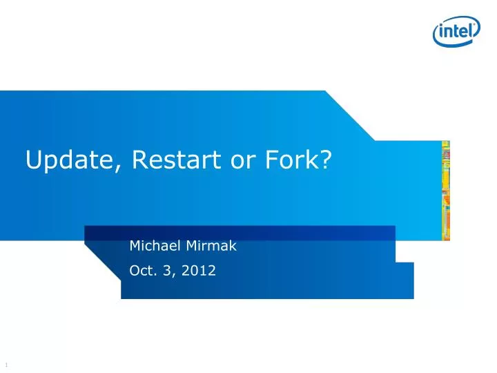 update restart or fork