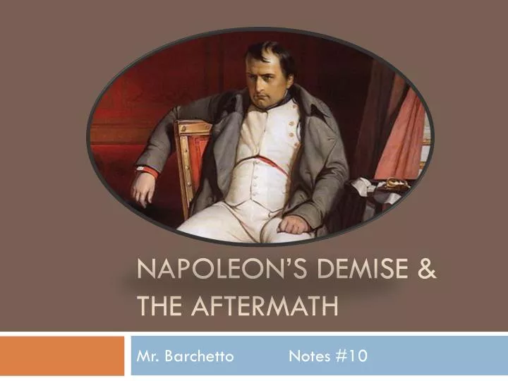 napoleon s demise the aftermath