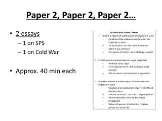 Paper 2, Paper 2, Paper 2…