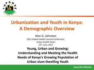 Urbanization and Youth in Kenya: A Demographic Overview