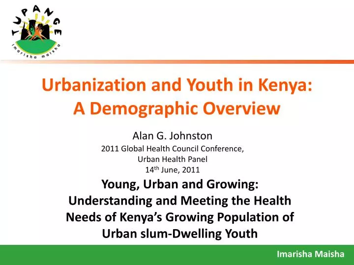 urbanization and youth in kenya a demographic overview
