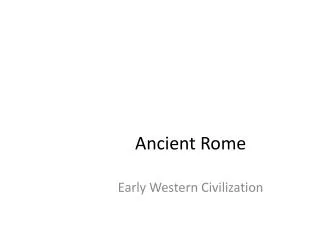 Ancient Rome