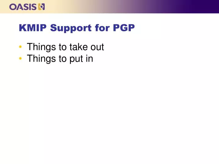 kmip support for pgp