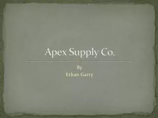 Apex Supply Co.