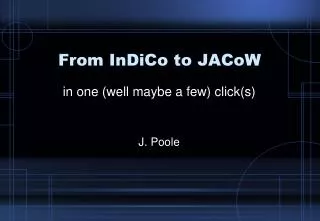 From InDiCo to JACoW