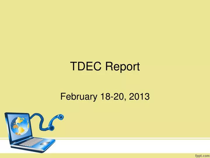 tdec report