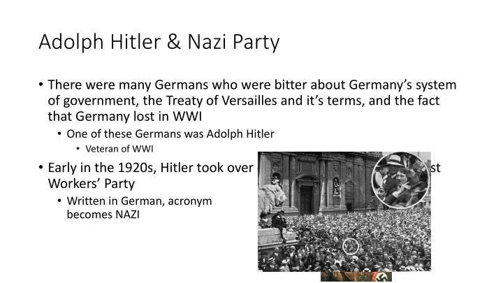 adolph hitler nazi party