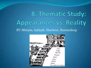 8. Thematic Study: Appearances vs. Reality