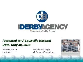 Presented to: A Louisville Hospital Date : May 30, 2013