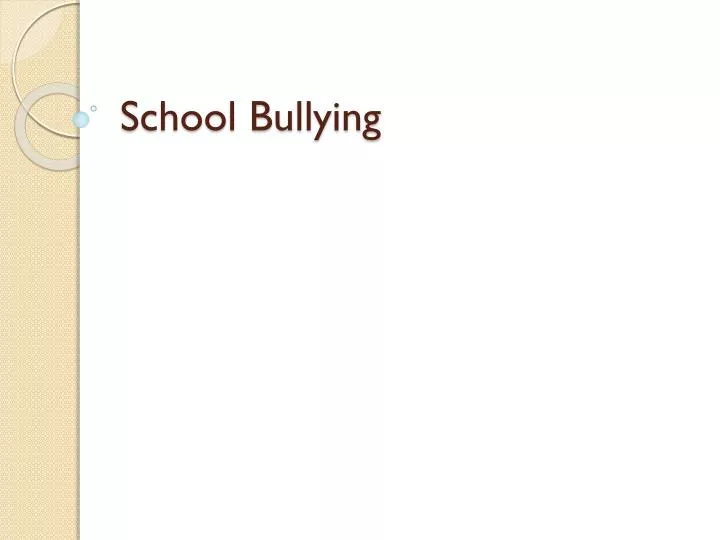 school bullying