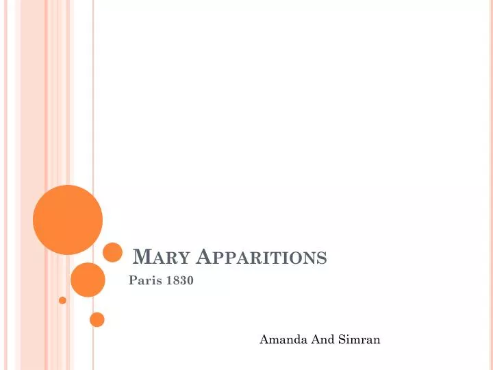 mary apparitions