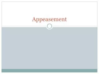 appeasement