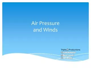 Air Pressure and Winds