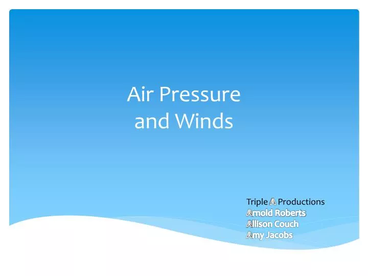air pressure and winds