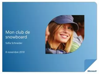 mon club de snowboard