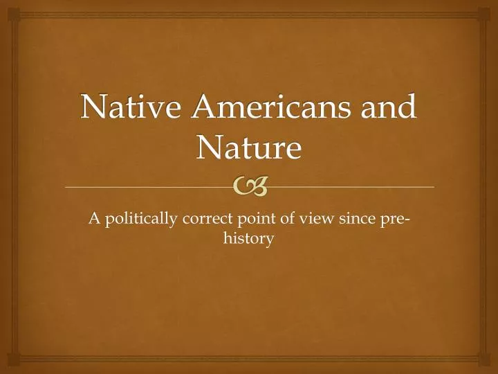 native americans and nature