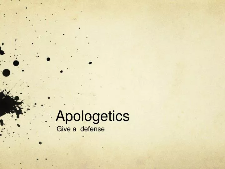 apologetics