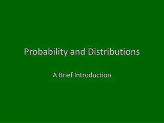 Probability and Distributions