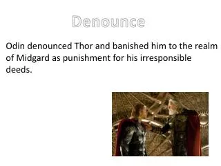d enounce