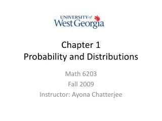 Chapter 1 Probability and Distributions