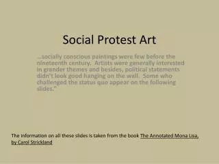 Social Protest Art