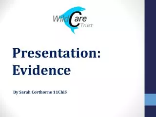 Presentation: Evidence
