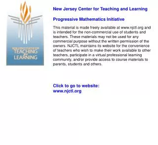 Click to go to website: njctl