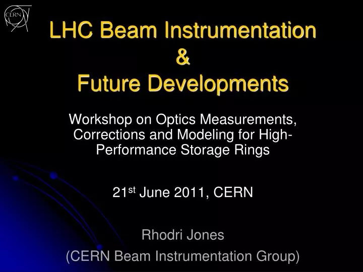lhc beam instrumentation future developments