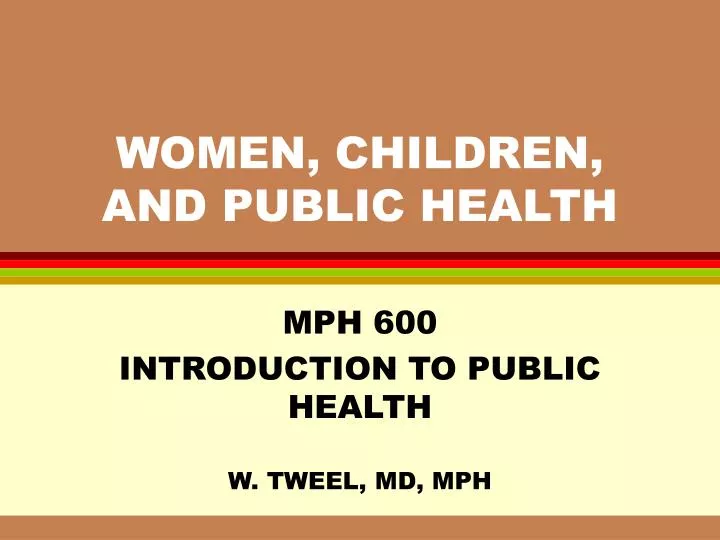women children and public health