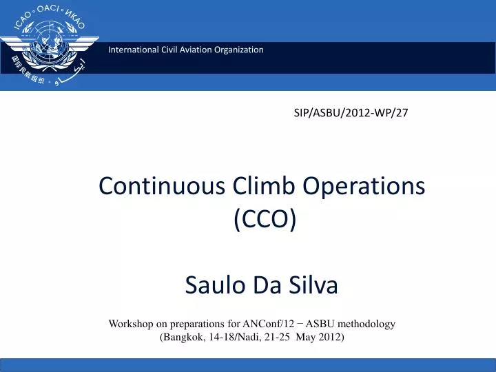 continuous climb operations cco saulo da silva