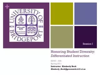 Honoring Student Diversity: Differentiated Instruction